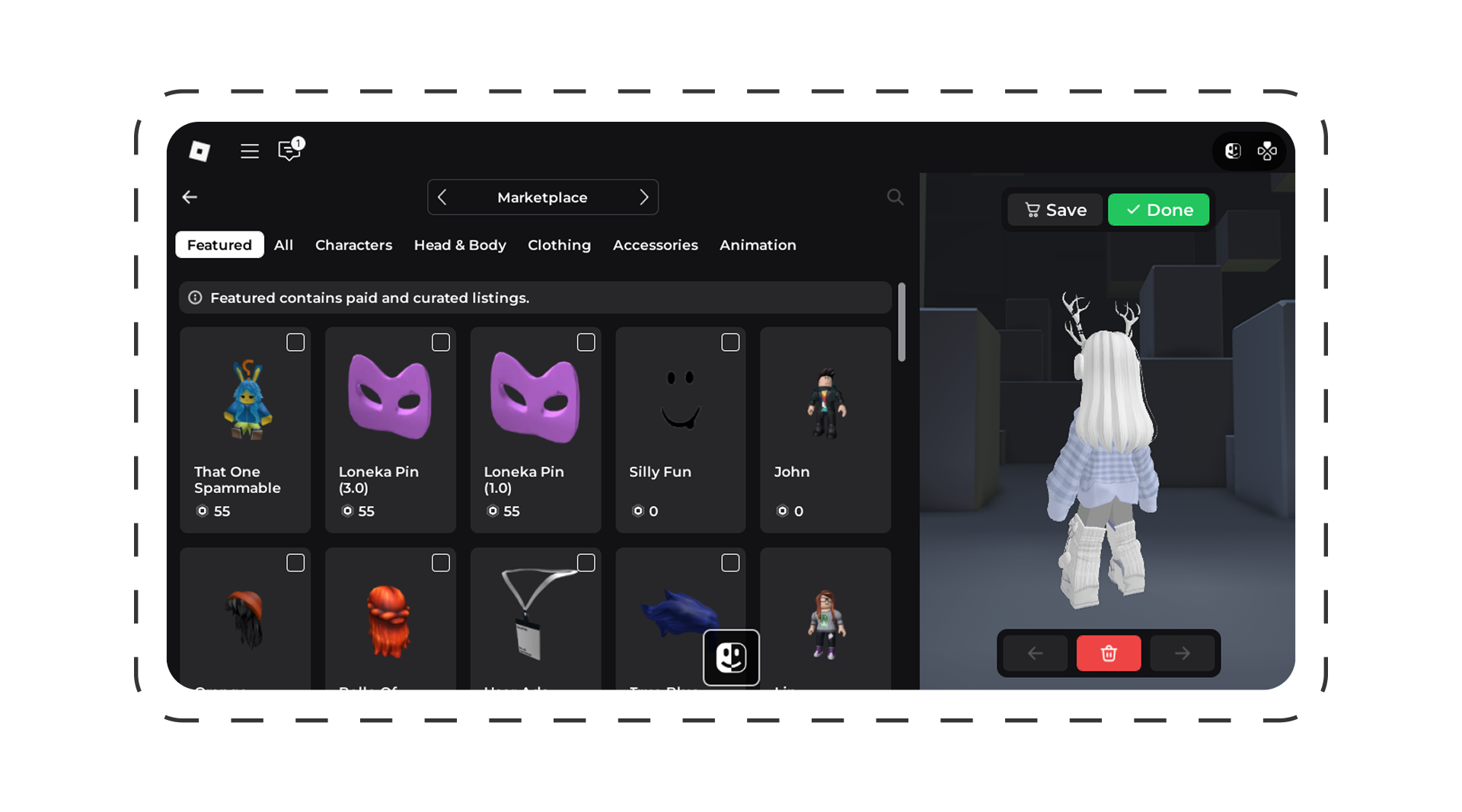 Featured page